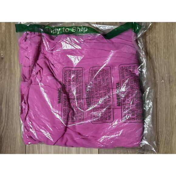 NWT! Treasure & Bond Shirred Raglan Sleeve Gauze Top in Pink Surprise Size Large - Picture 4 of 4